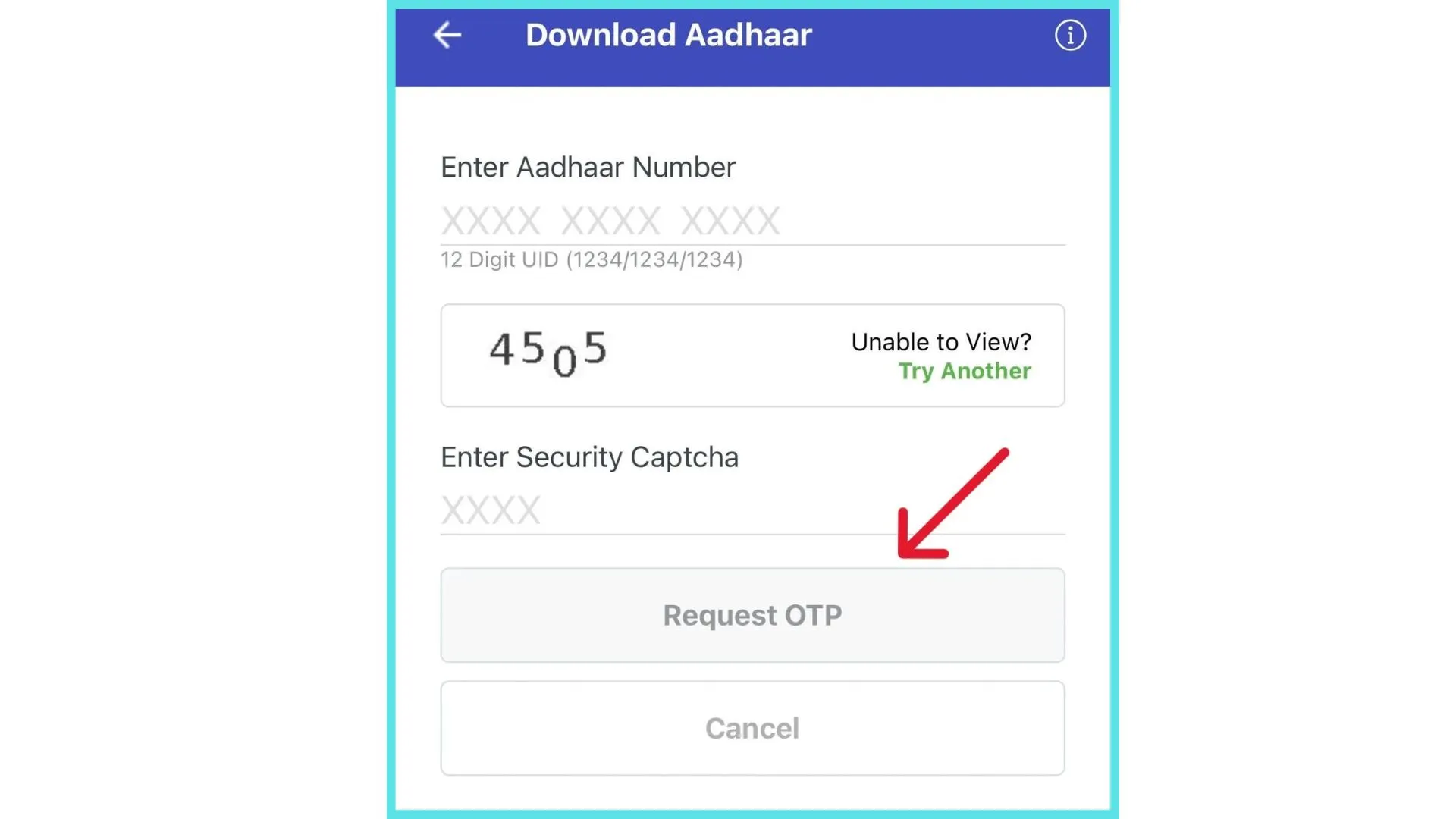 Aadhar Card Download - Get Aadhaar (Unique Identification Authority of India) 4 Enter Details to Download Aadhar Card
